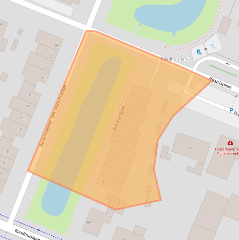 Kaart van postcodegebied 3271SJ.