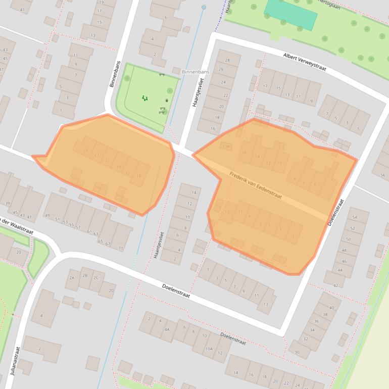 Kaart van postcodegebied 3271TB.