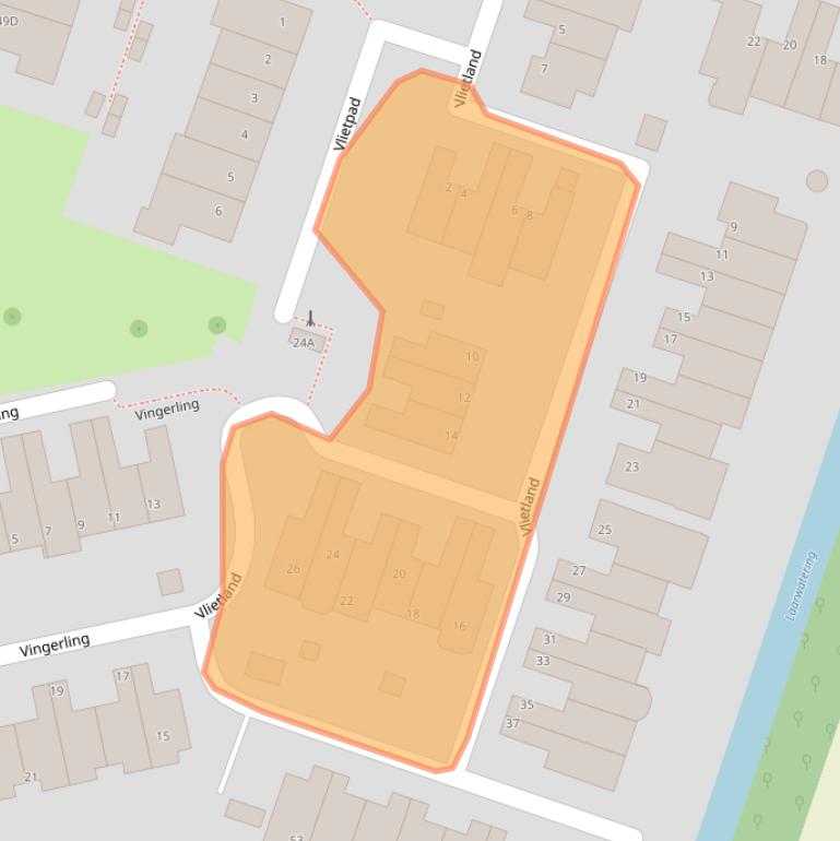 Kaart van postcodegebied 3271VG.