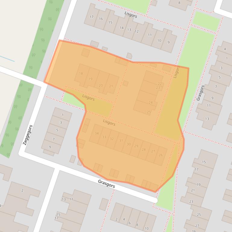 Kaart van postcodegebied 3271XB.