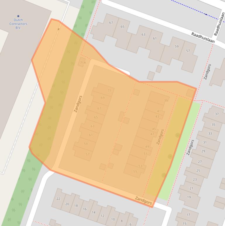 Kaart van postcodegebied 3271XG.