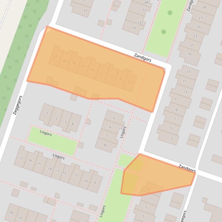 Kaart van postcodegebied 3271XH.