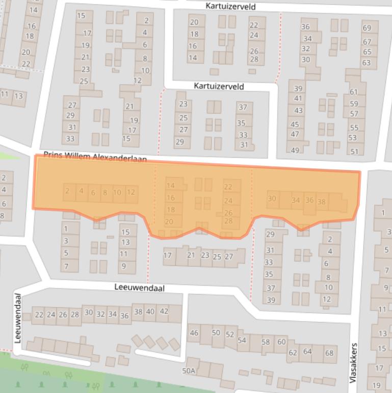 Kaart van postcodegebied 3273AV.