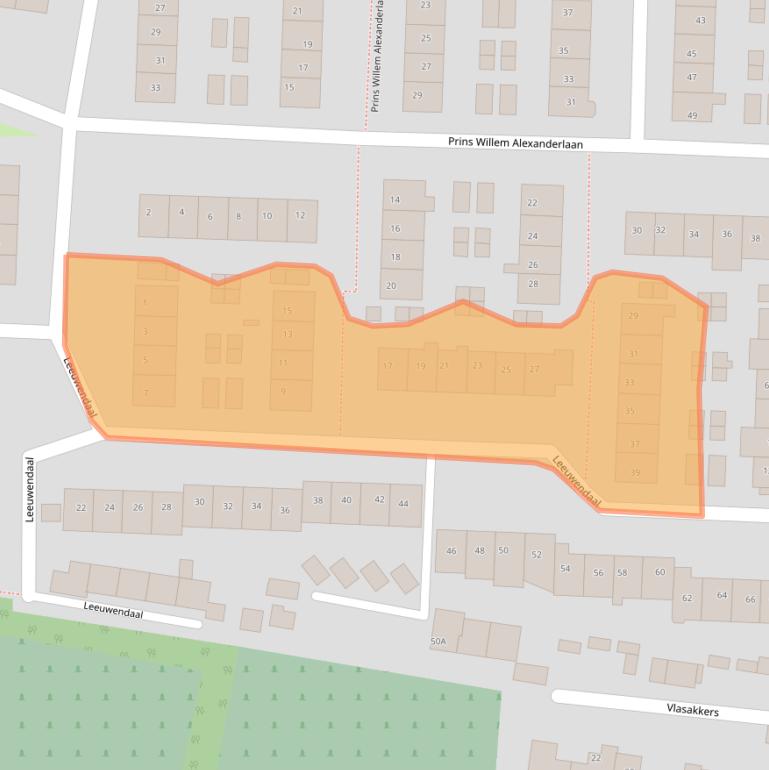Kaart van postcodegebied 3273XC.