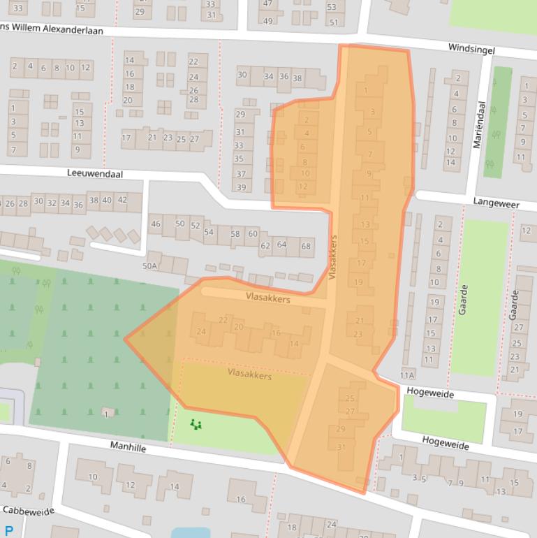 Kaart van postcodegebied 3273XG.