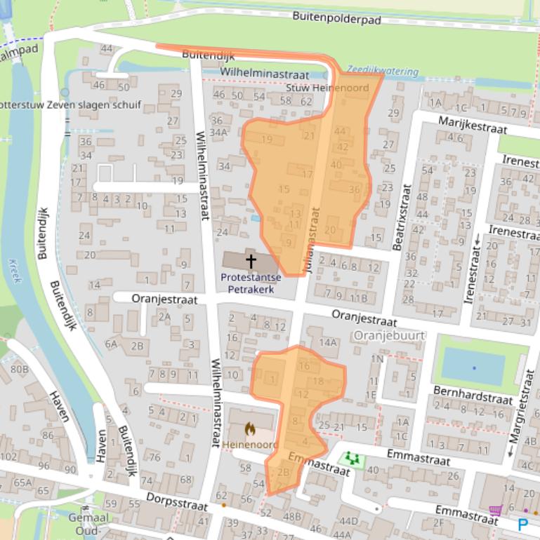 Kaart van postcodegebied 3274AG.