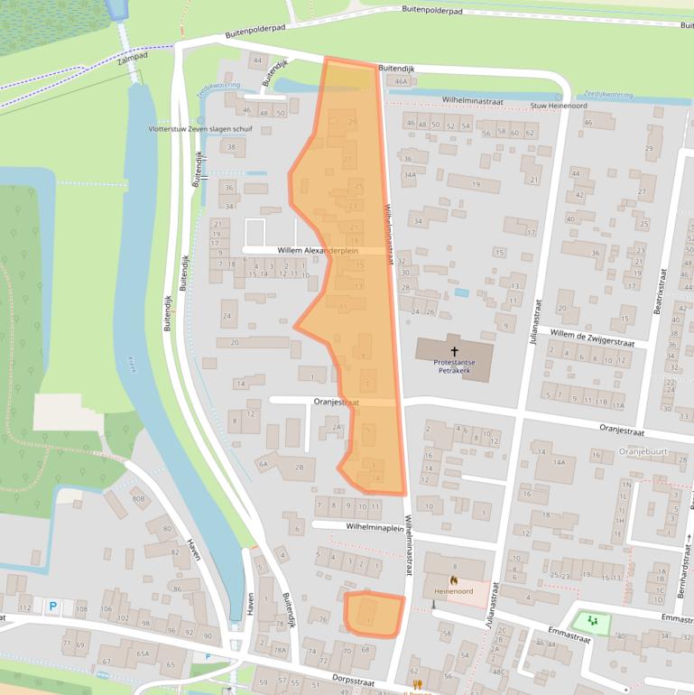 Kaart van postcodegebied 3274AN.