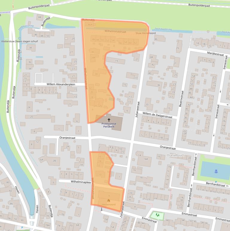 Kaart van postcodegebied 3274AP.