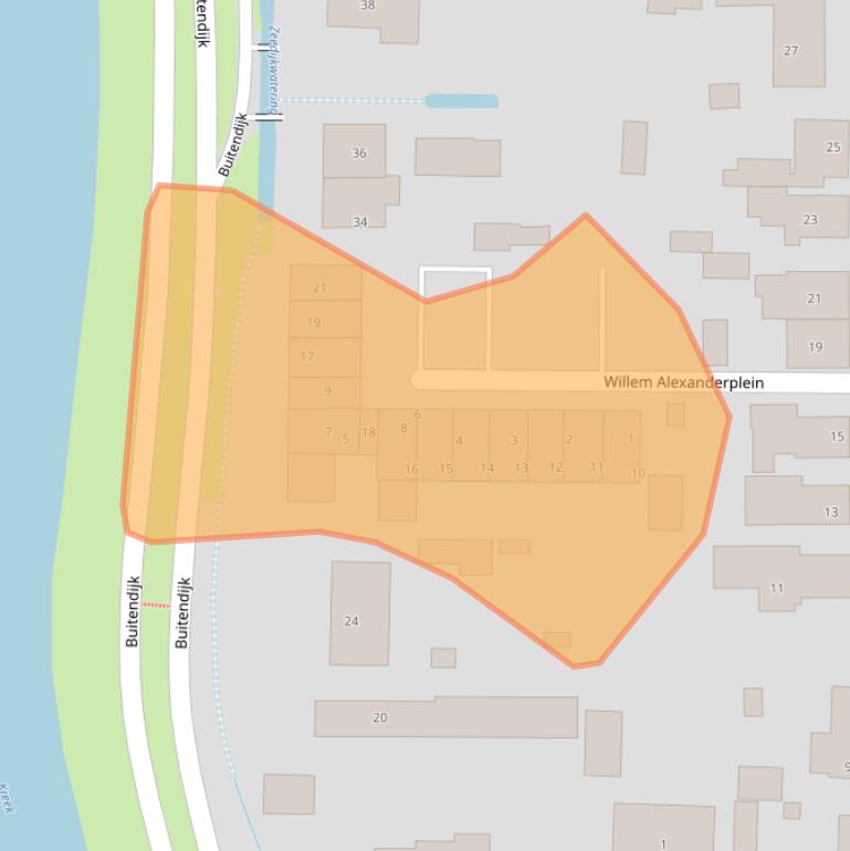 Kaart van postcodegebied 3274BP.