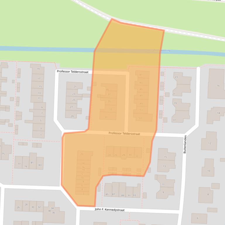 Kaart van postcodegebied 3274MC.