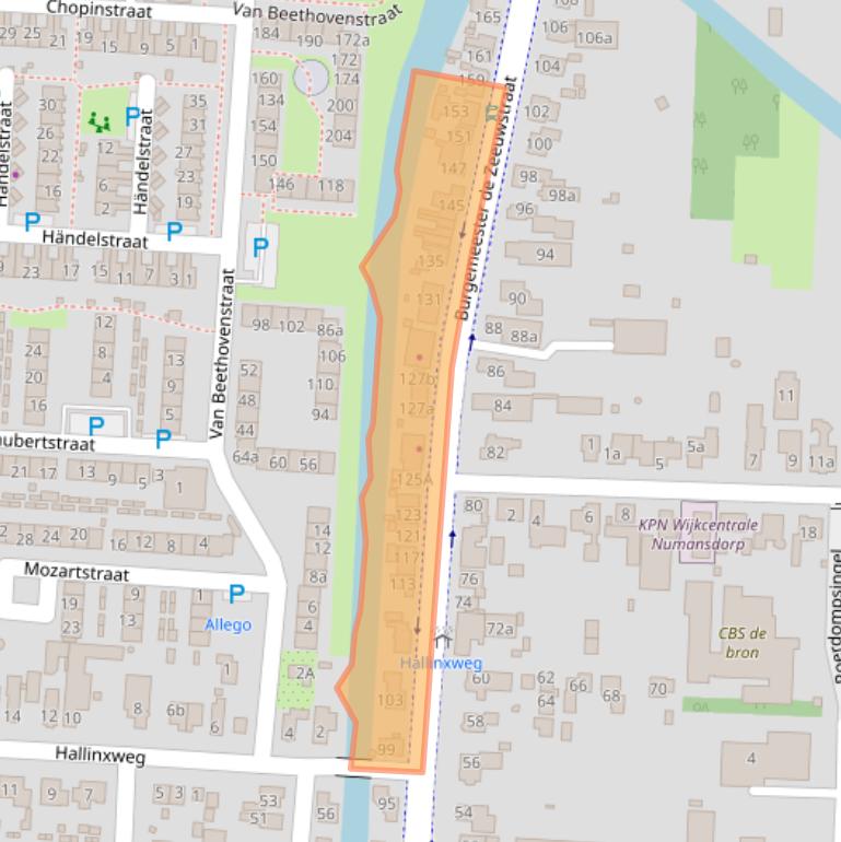 Kaart van postcodegebied 3281AG.