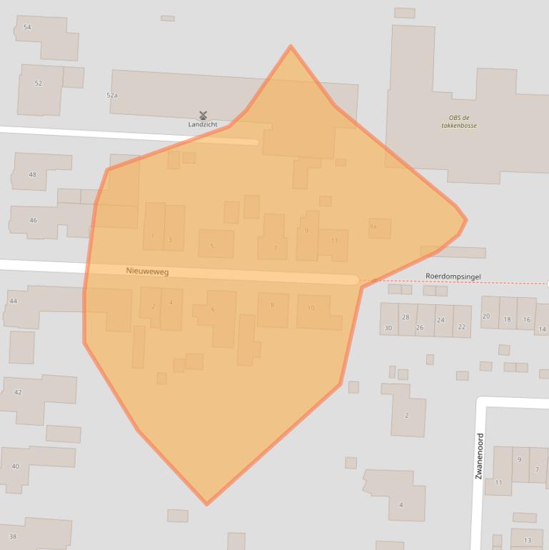 Kaart van postcodegebied 3281AM.