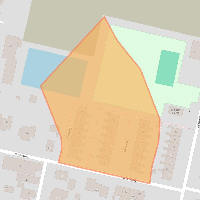 Kaart van postcodegebied 3281AR.