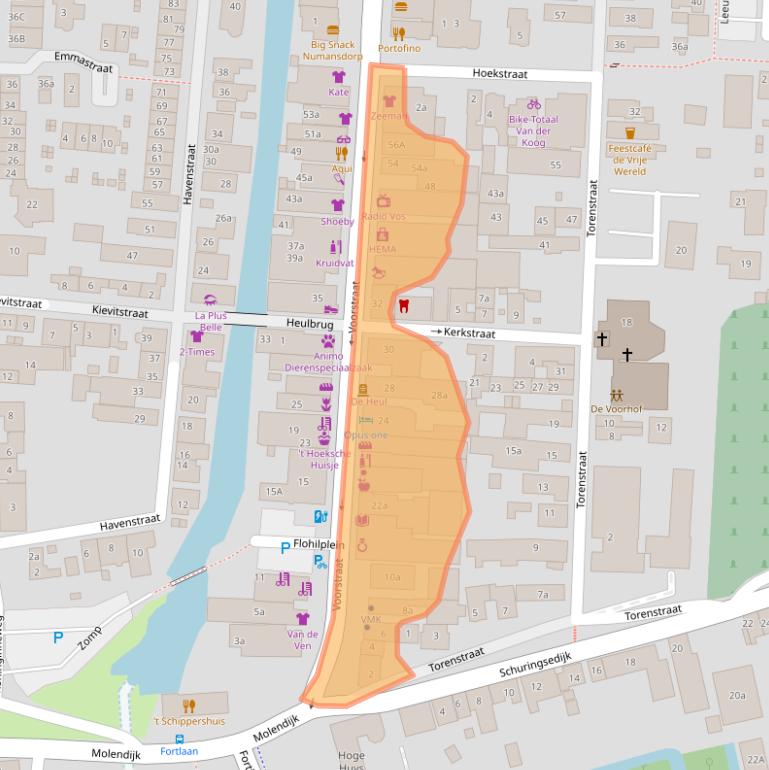 Kaart van postcodegebied 3281AV.