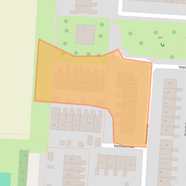 Kaart van postcodegebied 3281BT.