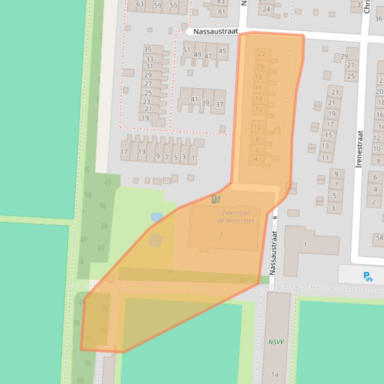 Kaart van postcodegebied 3281BV.