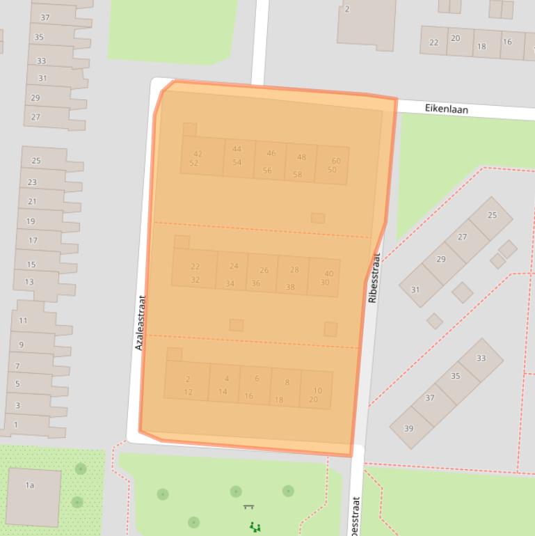 Kaart van postcodegebied 3281CB.