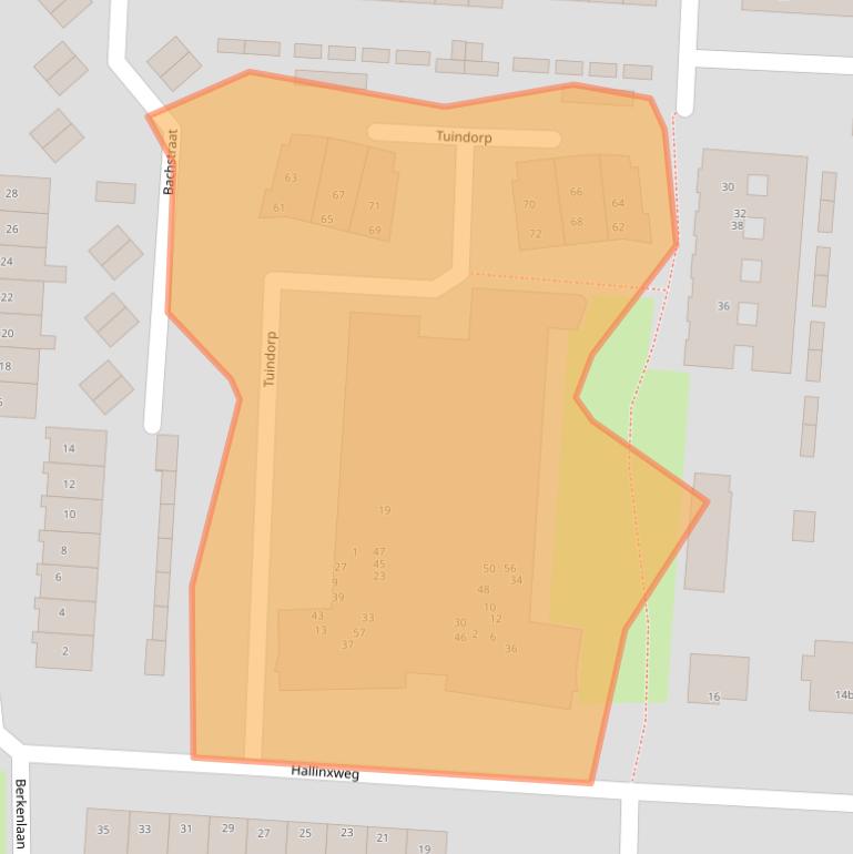 Kaart van postcodegebied 3281CV.