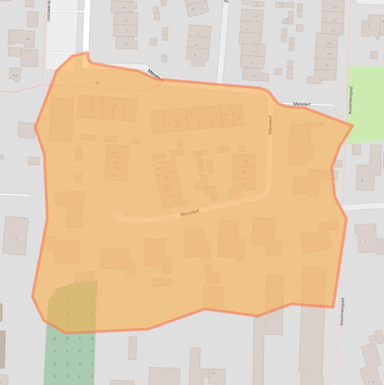 Kaart van postcodegebied 3281JM.