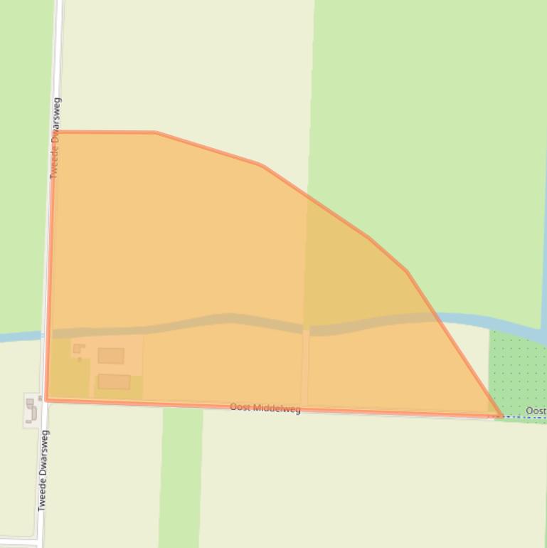 Kaart van postcodegebied 3281KJ.