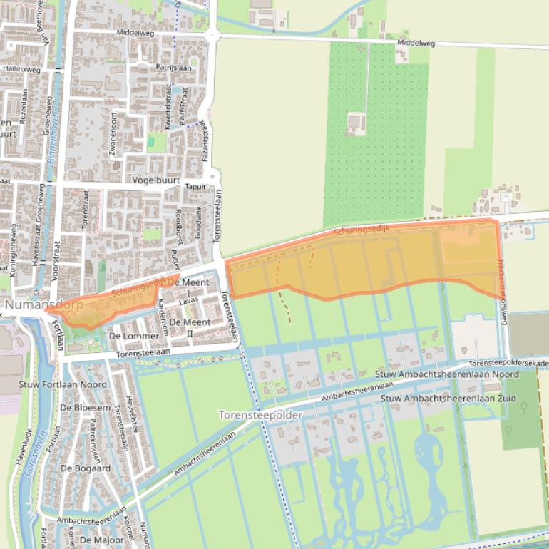 Kaart van postcodegebied 3281KP.