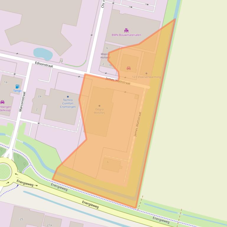 Kaart van postcodegebied 3281NK.