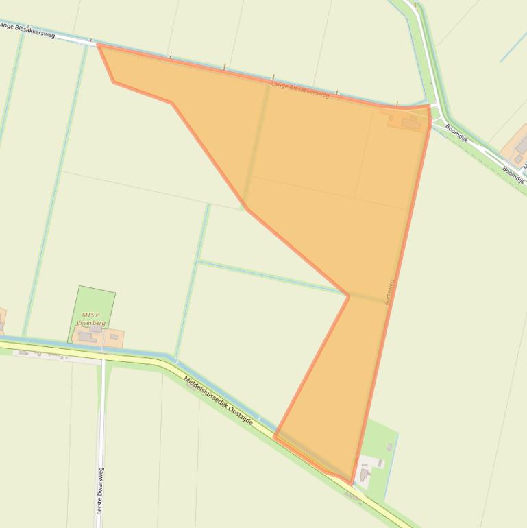 Kaart van postcodegebied 3281NX.