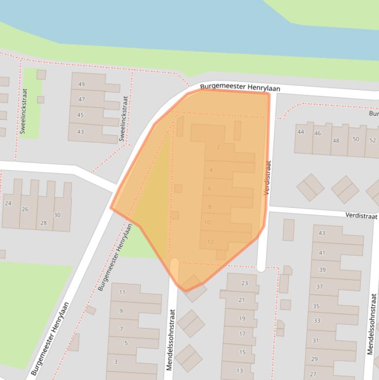 Kaart van postcodegebied 3281VK.