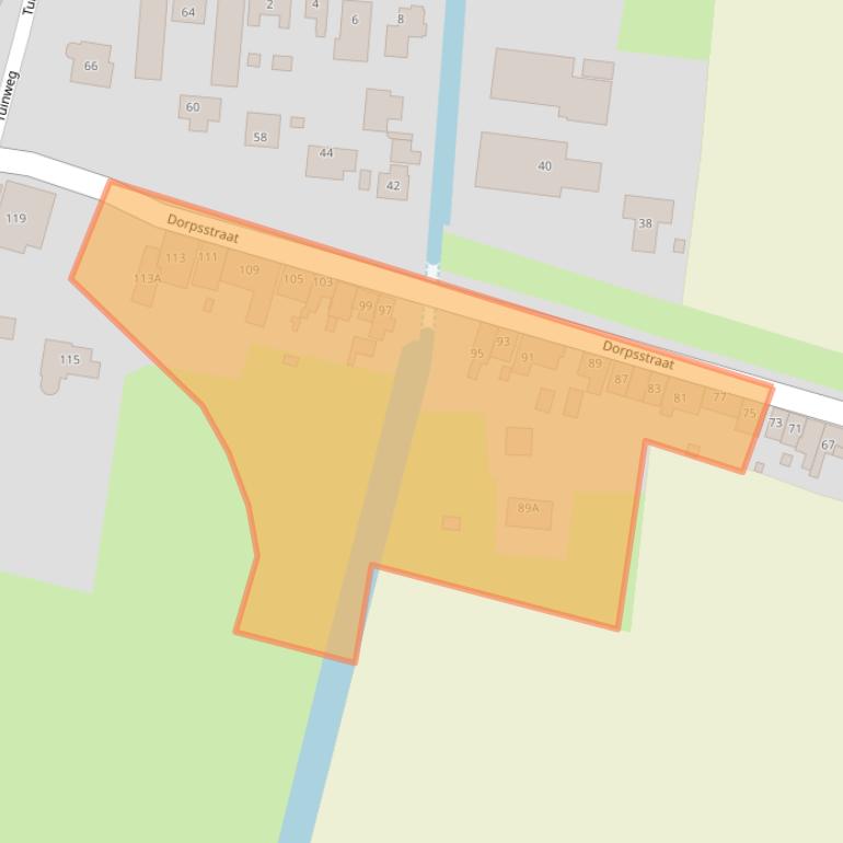 Kaart van postcodegebied 3284AD.