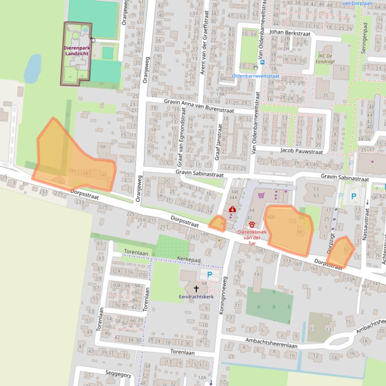 Kaart van postcodegebied 3284AK.