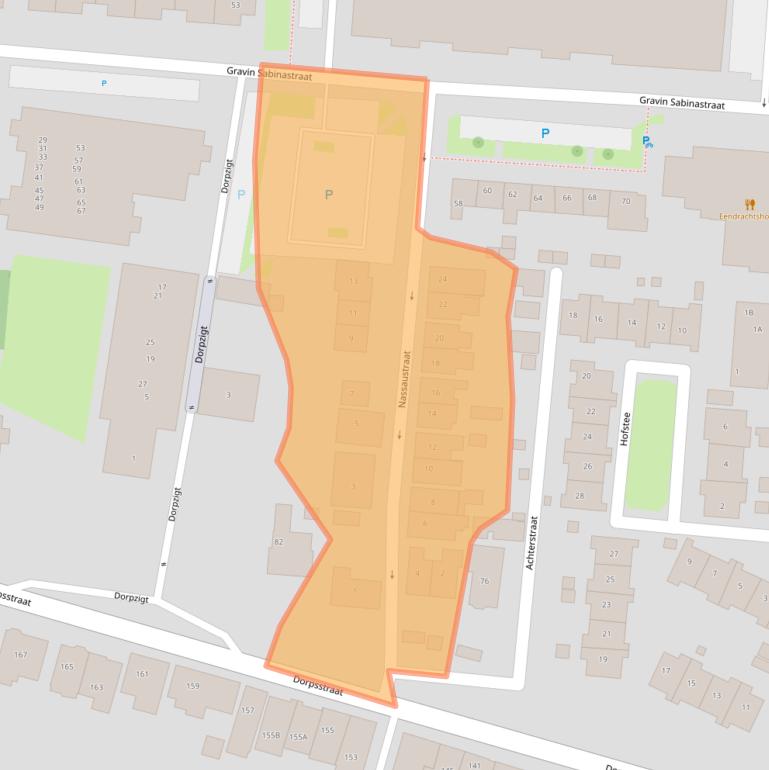 Kaart van postcodegebied 3284AS.