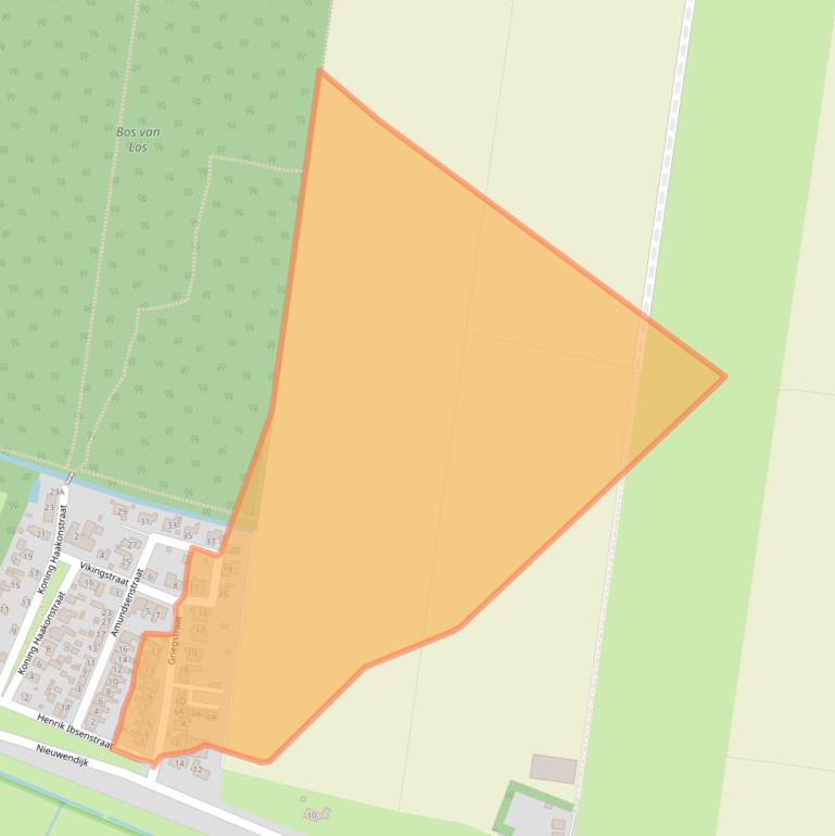 Kaart van postcodegebied 3284BB.