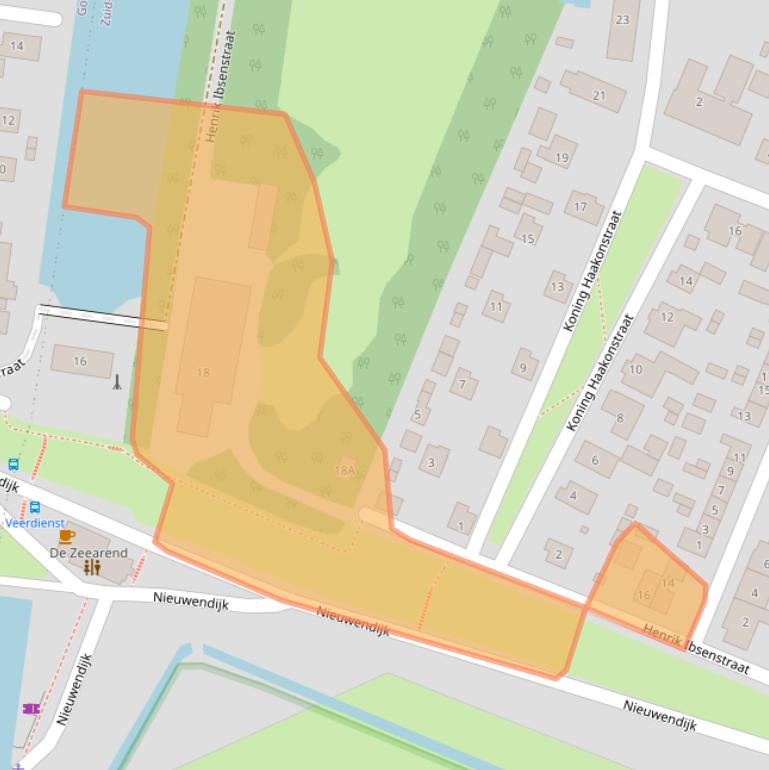 Kaart van postcodegebied 3284BC.