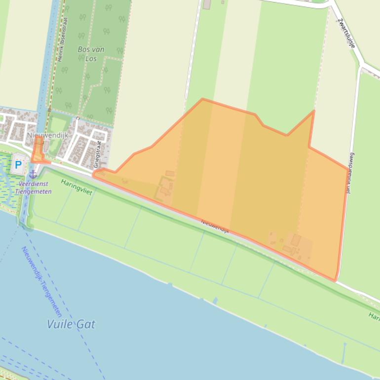 Kaart van postcodegebied 3284KR.