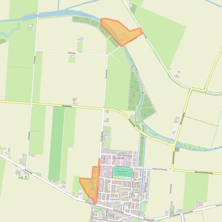 Kaart van postcodegebied 3284KS.