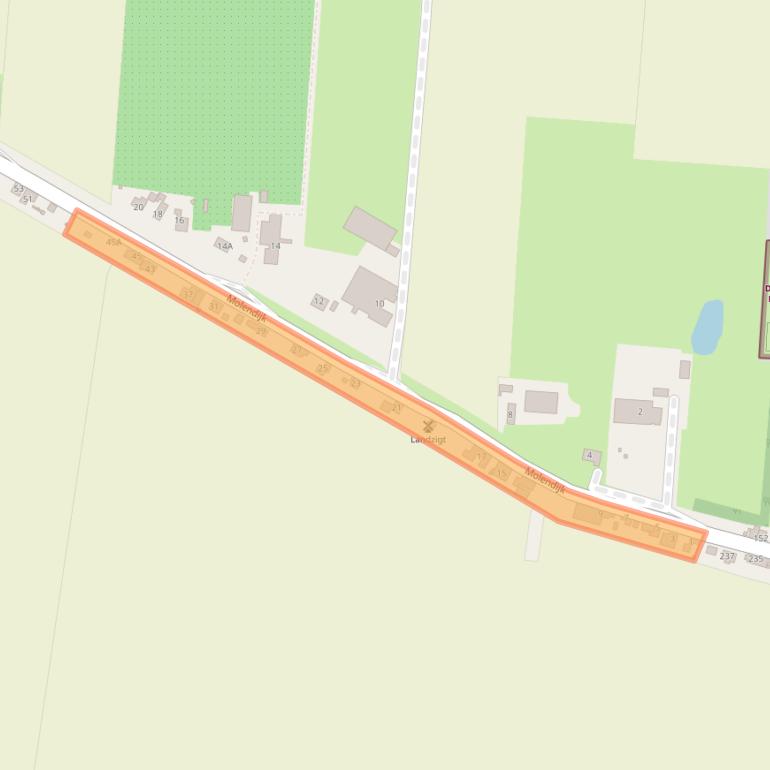 Kaart van postcodegebied 3284LE.