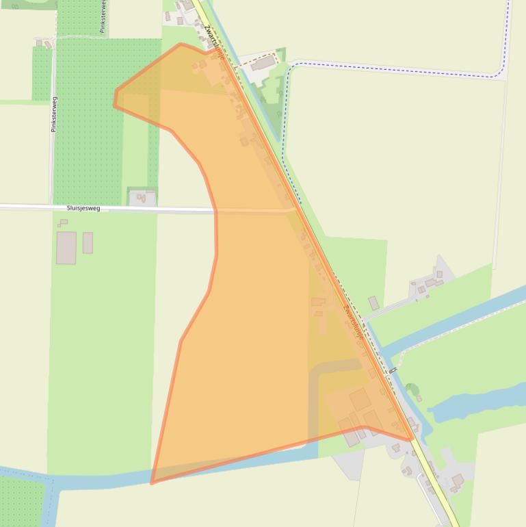 Kaart van postcodegebied 3284LL.