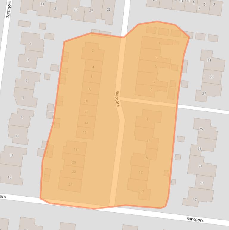 Kaart van postcodegebied 3284MG.
