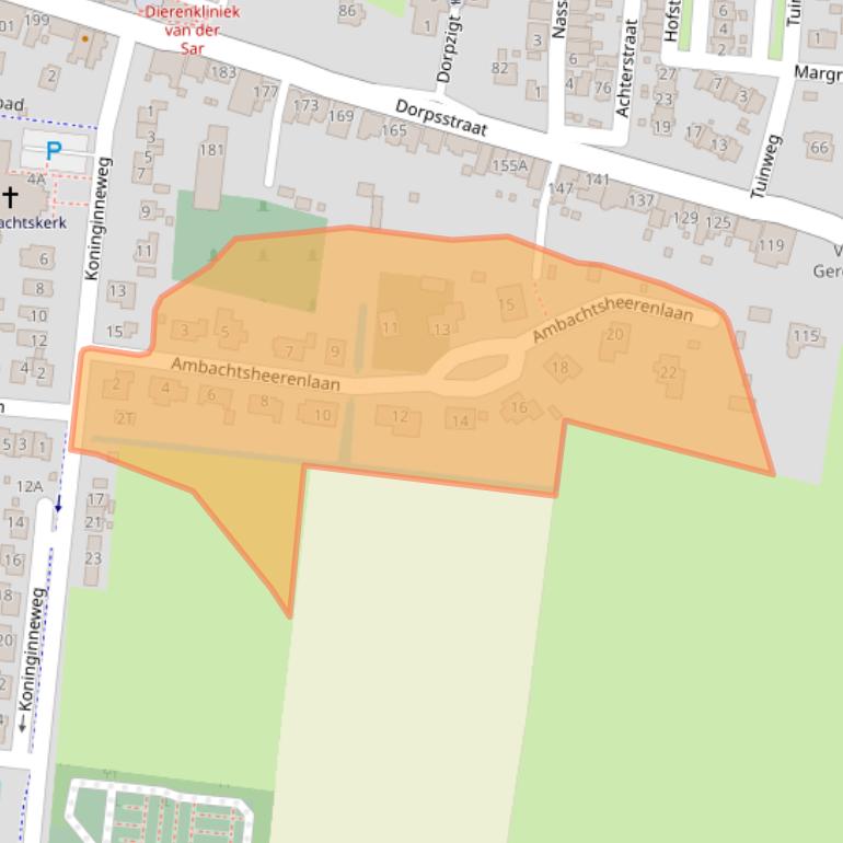 Kaart van postcodegebied 3284MH.