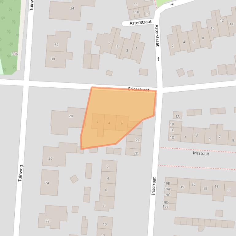 Kaart van postcodegebied 3284XA.