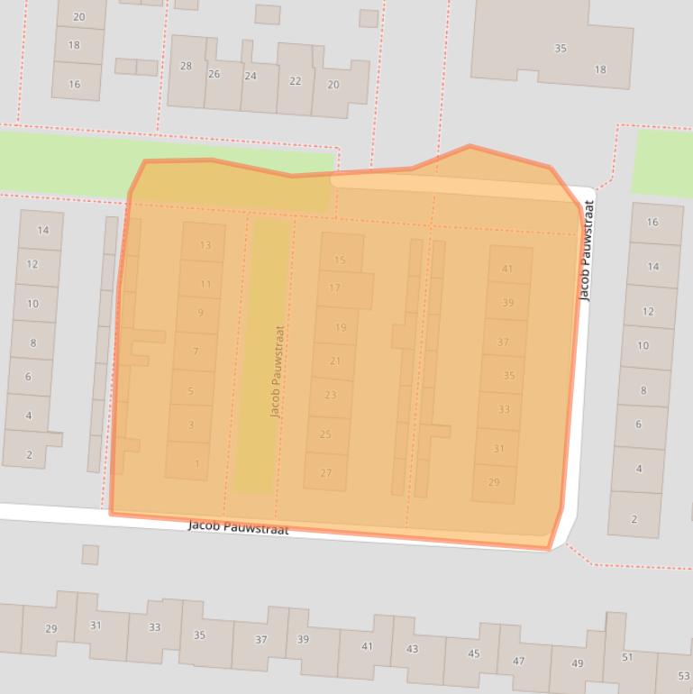 Kaart van postcodegebied 3284XG.