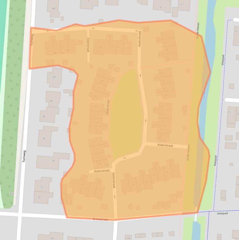 Kaart van postcodegebied 3284XT.