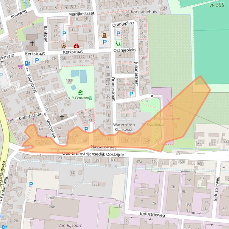 Kaart van postcodegebied 3286AN.