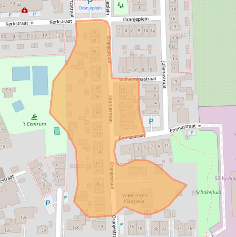 Kaart van postcodegebied 3286AR.