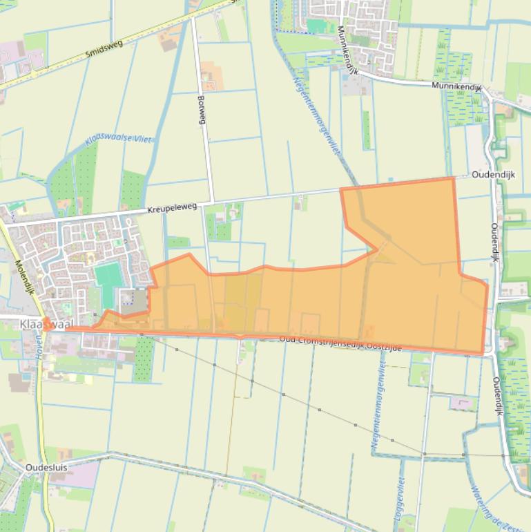 Kaart van postcodegebied 3286BP.