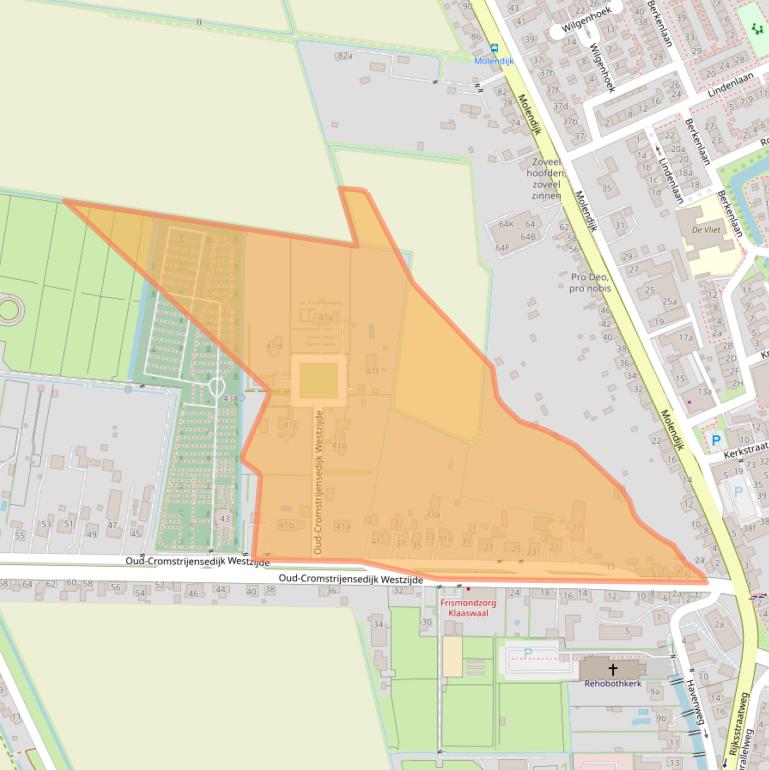 Kaart van postcodegebied 3286BR.