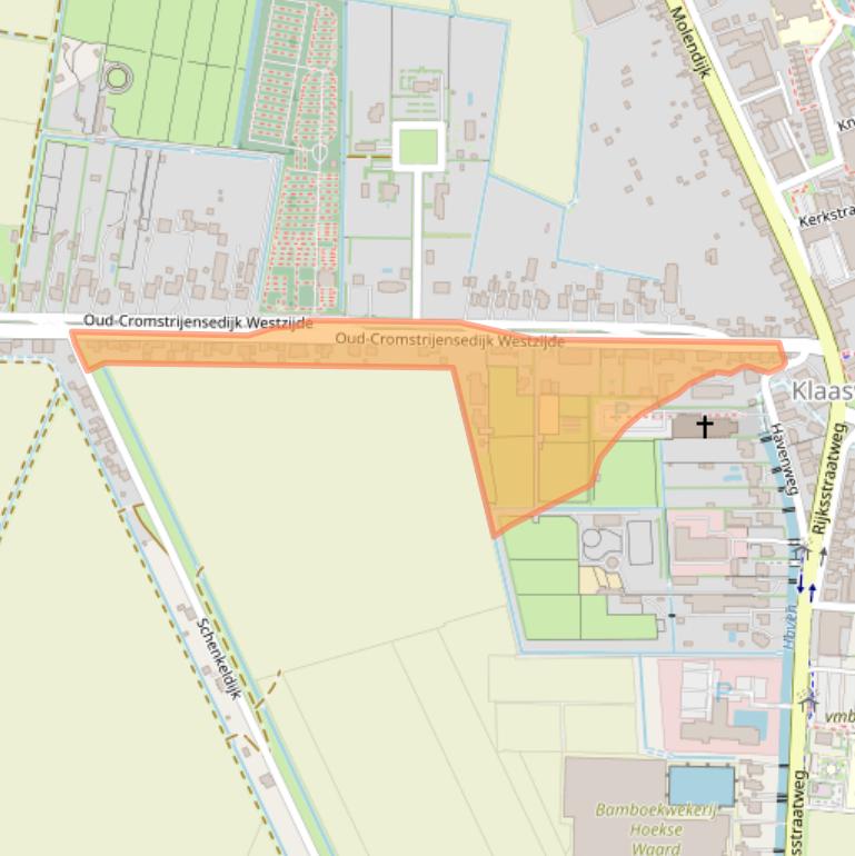 Kaart van postcodegebied 3286BT.