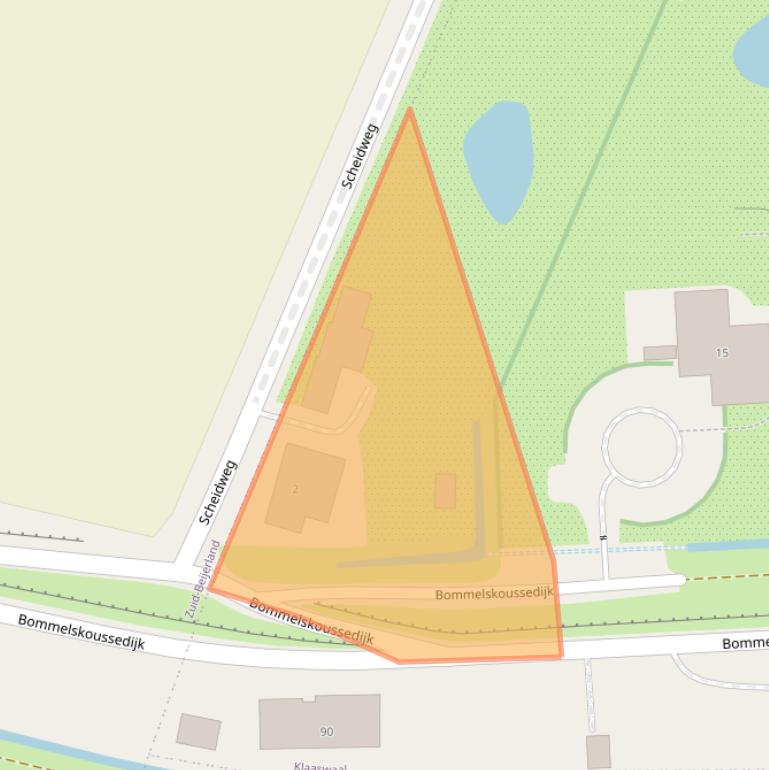 Kaart van postcodegebied 3286LA.