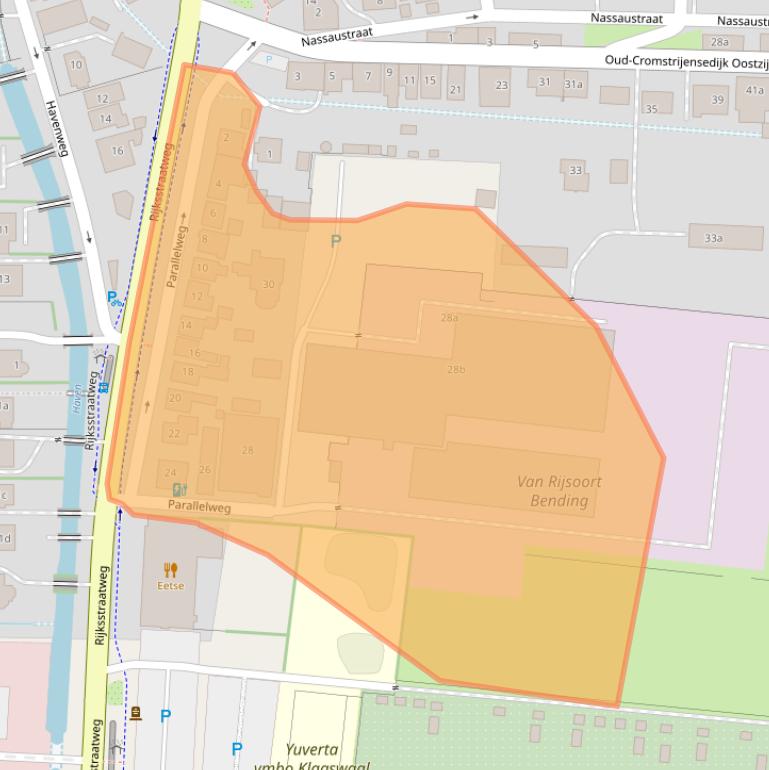 Kaart van postcodegebied 3286LR.