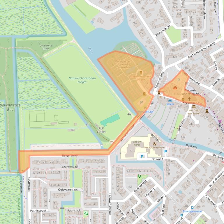 Kaart van postcodegebied 3291AM.